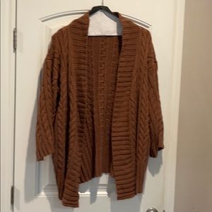 Pinkish brown sweater cardigan